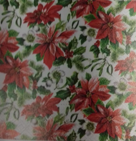 Serwetka BN Lunch Decor Glory poinsettia 33x33 20szt./op.