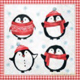 Serwetka BN Lunch Decor Little penguins 33x33 20szt./op.