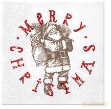 Serwetka BN Lunch Decor Santa"s Stamp 33x33 20szt./op.