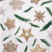 Serwetka BN Lunch Decor Star decorations 33x33 20szt./op.