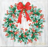 Serwetka BN Lunch Decor Wreath with rowan 33x33 20szt./op.