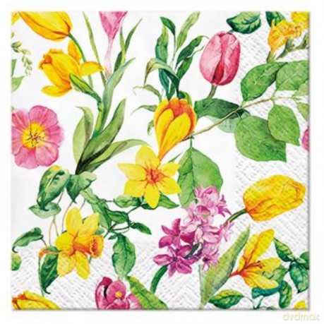 Serwetka Coctail Decor Early Spring 25x25cm 20szt./op.
