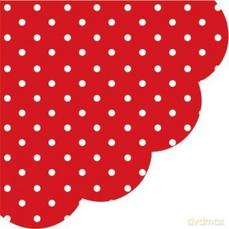 Serwetka Dots dark red R SDR066023