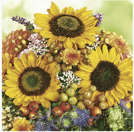 Serwetka Lunch - Autumn Bouquet with Sunflowers SLOG060401