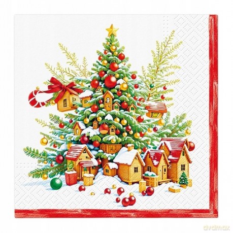 Serwetka Lunch Decor Festive Joy Tree 33x33 20szt./op.