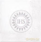 Serwetka Lunch Decor komunia Blessed Time (silver) 33x33 20szt./op.