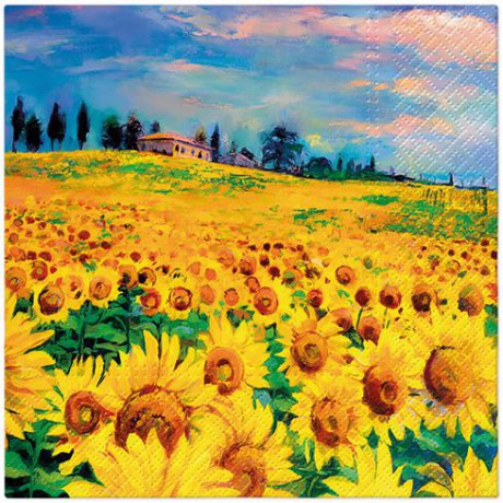 Serwetka Lunch Decor Painted Sunflowers 33x33 20szt./op.