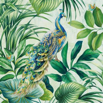 Serwetka Lunch Decor Peacock 33x33 20szt./op.