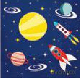 Serwetka Lunch Decor Space 33x33 20szt./op.