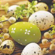 Serwetka Lunch Decor Wielkanoc Eggs among Catkins 33x33 20szt./op.