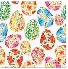 Serwetka Lunch Decor Wielkanoc Watercolor eggs 33x33 20szt./op.