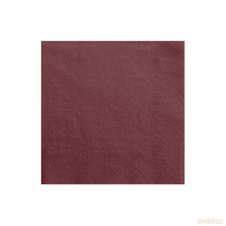 Serwetki 33x33 bordo