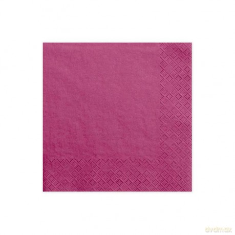 Serwetki 33x33 ciemny różowy
