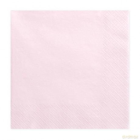Serwetki 33x33 jasny pudrowy róż