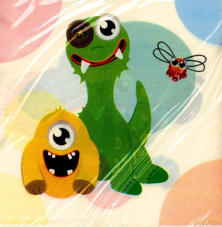 Serwetki Arpex Pillow Monsters 33x33 cm (20 szt.)