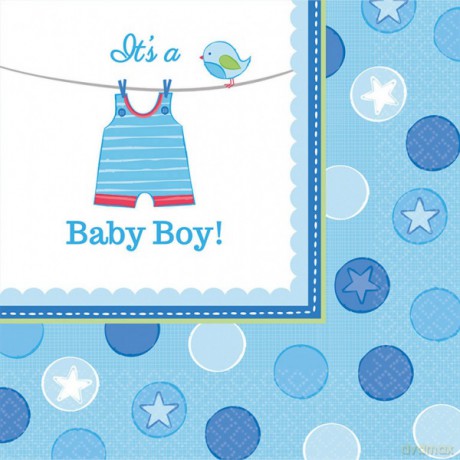 Serwetki baby shower chłopiec