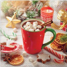 Serwetki BN Lunch Tete a Tete Chocolate with Marshmallows 33x33 20szt./op.