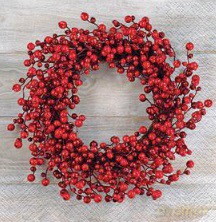 Serwetki BN Lunch Tete a Tete Red Wreath 33x33 20szt./op.