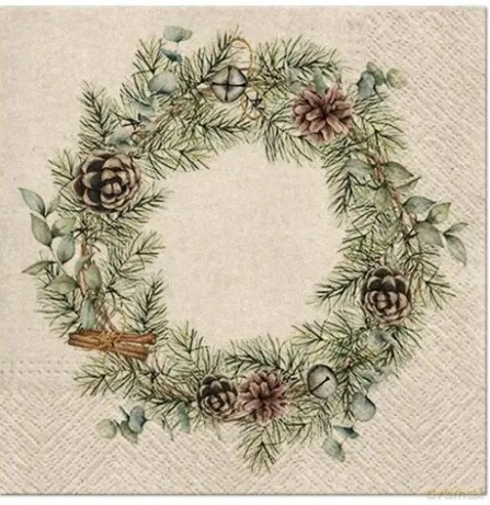 Serwetki BN We Care Christmas Garland 33x33 20szt./op.