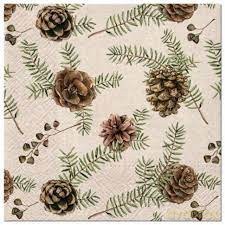 Serwetki BN We Care Vintage Christmas Forest 33x33 20szt./op.