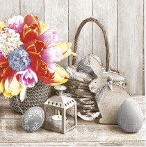 SerwetkI Daisy Wielkanoc lunch - Natural Easter Composition SDWL007201