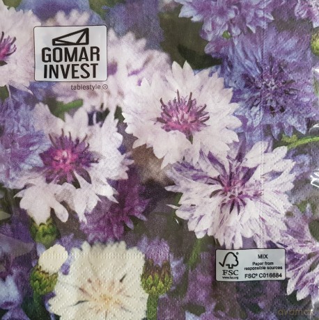 Serwetki Lunch 33x33 Cornflowers