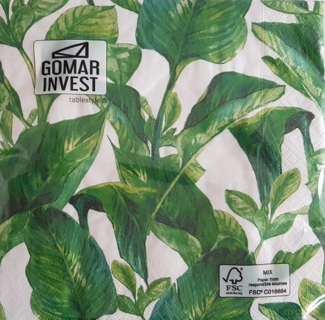Serwetki Lunch 33x33 Exotic leaves