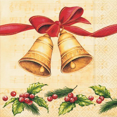 Serwetki Lunch 33x33 Ringing bells