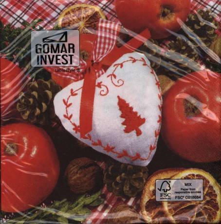 Serwetki Lunch BN 33x33 Christmas scent