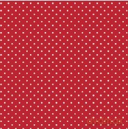 Serwetki Lunch Daisy - White Dots on Red SDOG036801