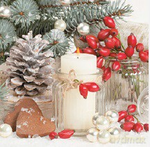 Serwetki Lunch Maki BN - Snowy Winter Arrangement SLGW024901