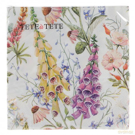Serwetki Lunch Tete a Tete Digitalis Flower 33x33 20szt./op.