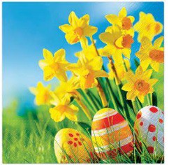 Serwetki Lunch Tete a Tete Eggs Among Daffodills 33x33 20szt./op.