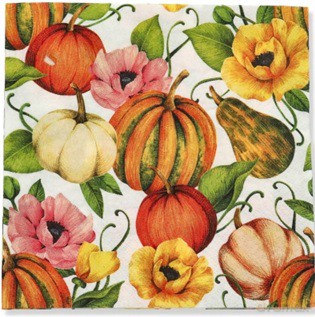 Serwetki Lunch Tete a Tete Pumpkins And poppies 33x33 20szt./op.