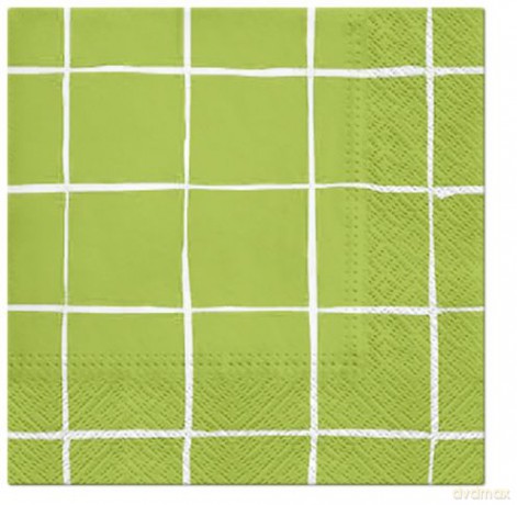 Serwetki Lunch Tete a Tete Travel Maker anise green 33x33 20szt./op.