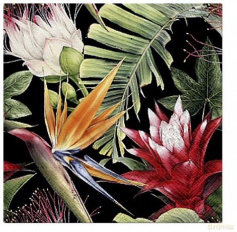 Serwetki Lunch Tete a Tete Tropical Flowers 33x33 20szt./op.