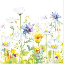 SerwetkI Maki coctail Beautiful Flower Meadow 25x25 20szt./op.CDOG 040201