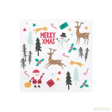 Serwetki Merry Xmas, 33x33 cm, 1op./20 szt.