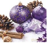 Serwetki TaT lunch Purple Baubles