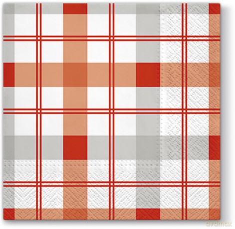 Serwetki TL670003 Subtle Check /red/