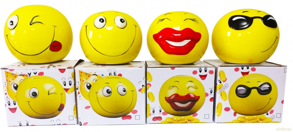 Skarbonka ceramiczna Emoji