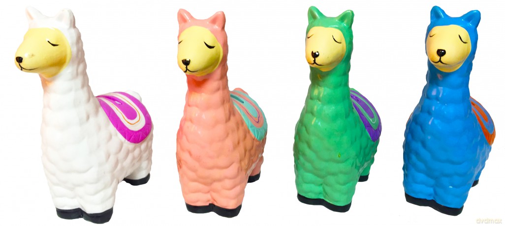Skarbonka ceramiczna Lama set B MIX kolorów