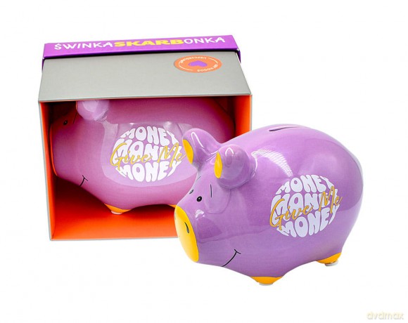 Skarbonka mała świnka "Give me money" SKM-001