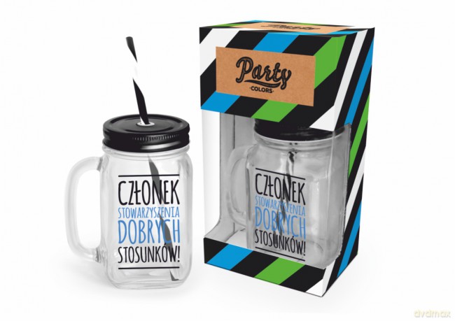 Słoik z rurką 450 ml "Członek dobrych stosunków"