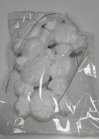 STYROPIAN MIX Choinka/ Dzwonek/ But/ Gwiazdka