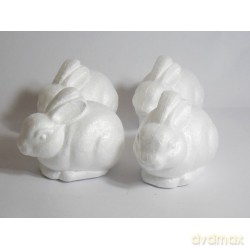 Styropianowy króliczek 14cm 4szt