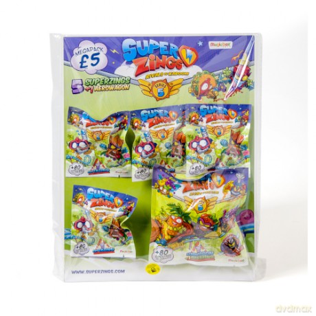 Super Zings (seria 5) Mega paczka 5 figurek + aerowagon [FIGURKA]