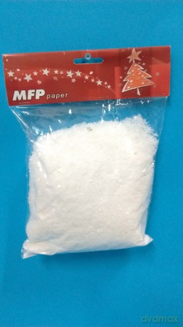 Sztuczny z śnieg z pudrem brokatowym perłowym 3-4mm 60g