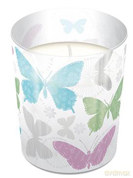Świeca w szkle Soft Butterflies ACG000901