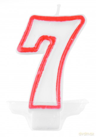 Świeczka cyferka nr 7